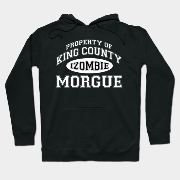 Property of King County Morgue White Oval Hoodie by pasnthroo